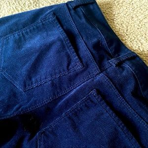 Ann Taylor Midnight Blue Velvet Skinny Jean Size 2 Petite